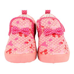 麗家寶貝可歐可優(yōu)蝴蝶結(jié)印花童鞋 粉紅魅力，守護(hù)寶寶第一步
